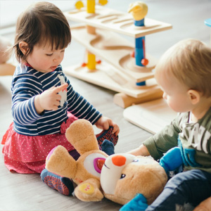 Children playing in an early years setting