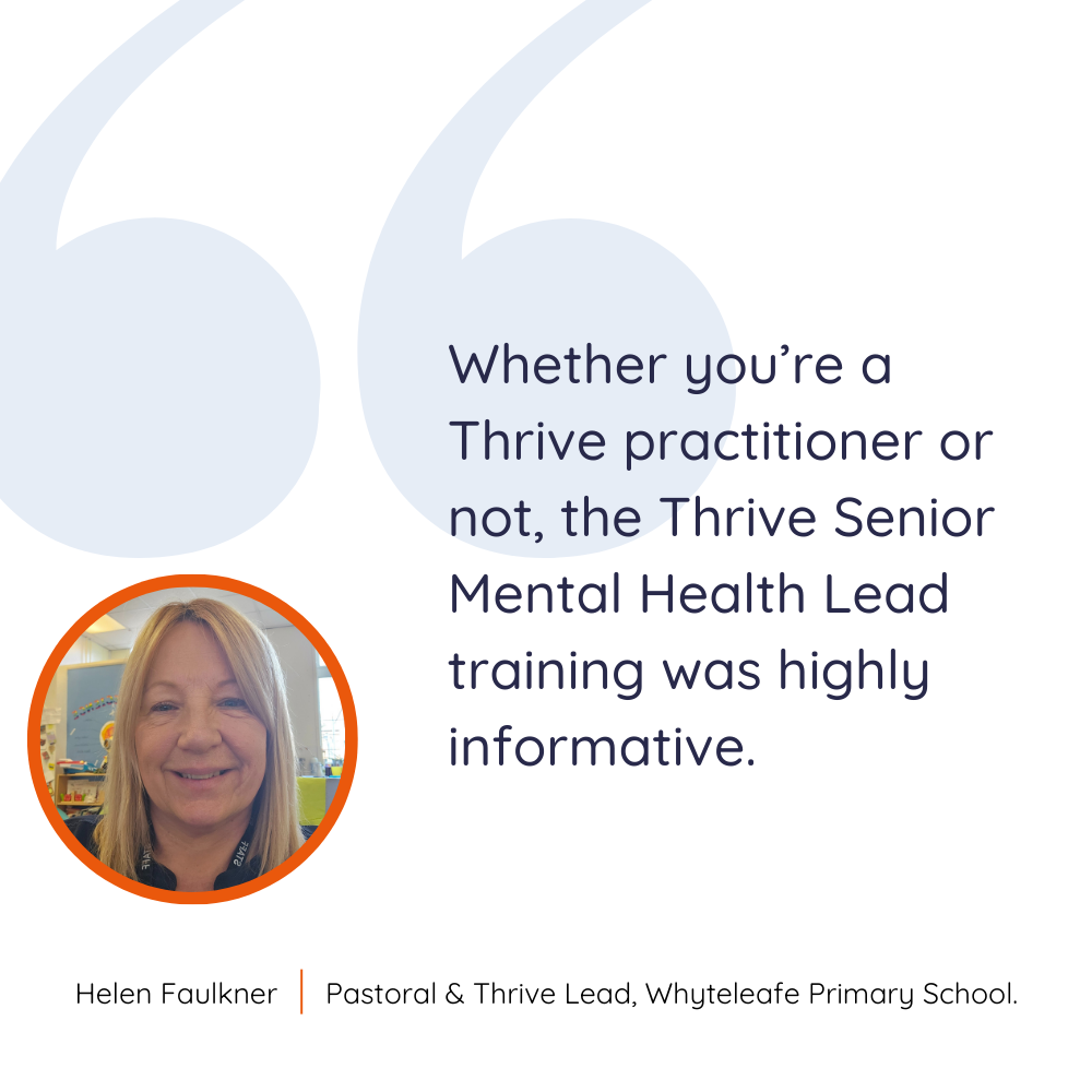 Senior Mental Health Lead training: ‘Thrive was the obvious choice ...